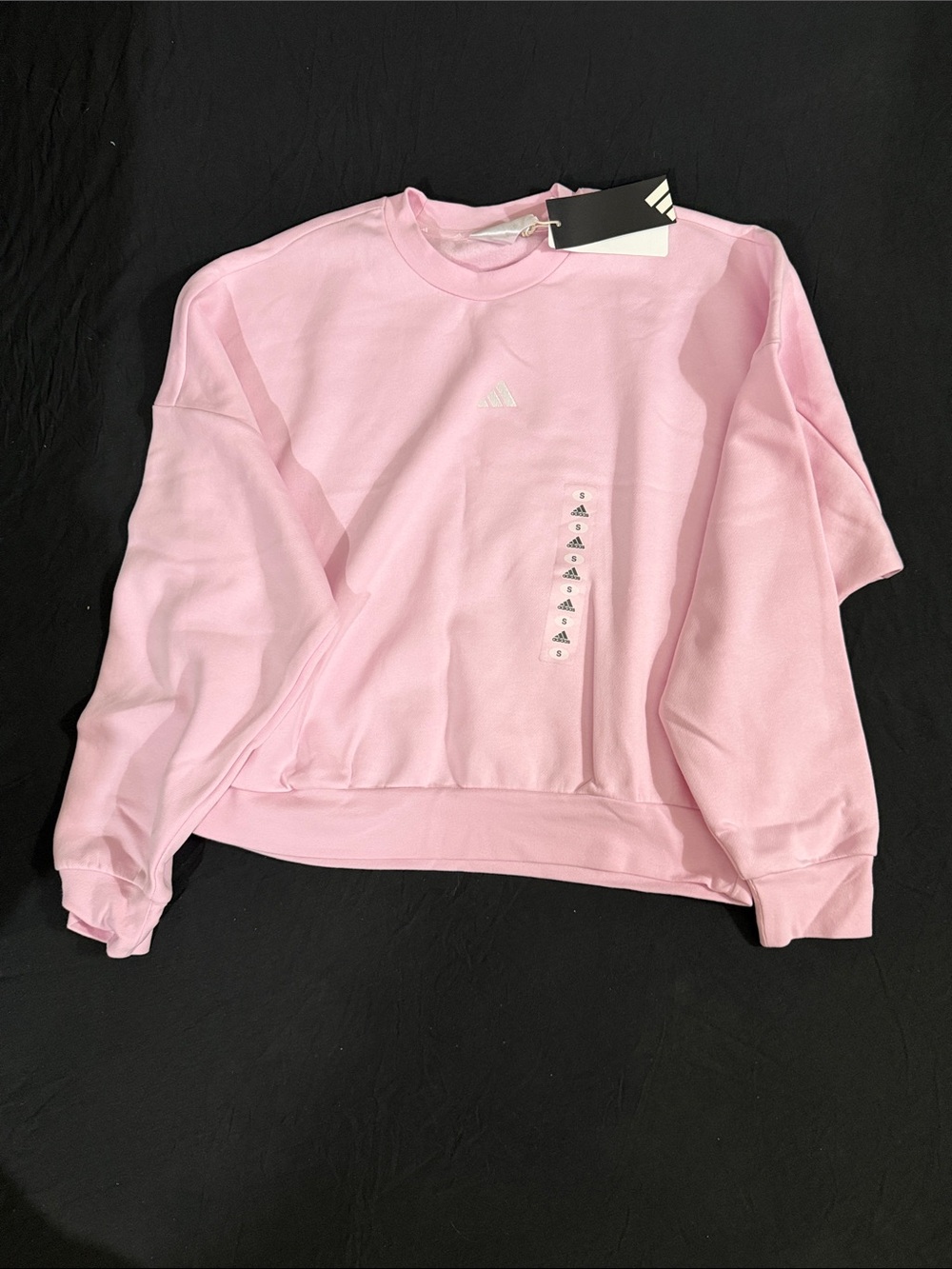 adidas Pink Crewneck Sweatshirt with Subtle Logo